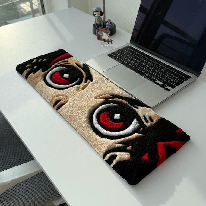 Anime keyboard rug